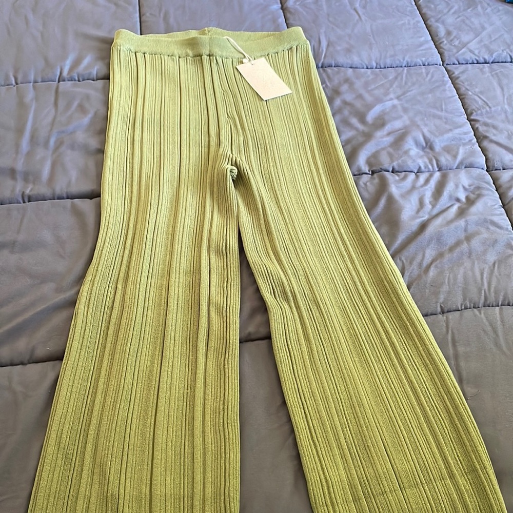 Deanna wide leg knitted pants